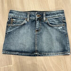 TOPSHOP denim mini mini skirt  US2